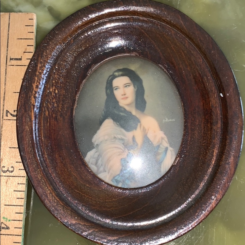 Vintage portrait with frame